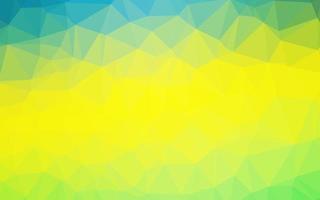 lichtgroene, gele vector wazig driehoek sjabloon.