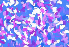 licht roze, blauwe vector achtergrond met abstracte vormen.