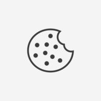browser koekje, taart, zoet icoon vector geïsoleerd symbool teken