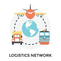 modieus logistiek netwerk vector