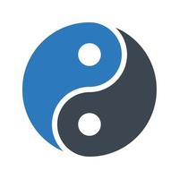 ying yang vector illustratie Aan een achtergrond.premium kwaliteit symbolen.vector pictogrammen voor concept en grafisch ontwerp.