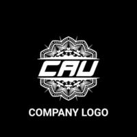 cau brief royalty mandala vorm logo. cau borstel kunst logo. cau logo voor een bedrijf, bedrijf, en reclame gebruiken. vector