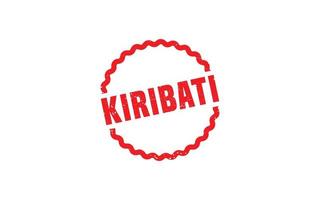 Kiribati postzegel rubber met grunge stijl Aan wit achtergrond vector