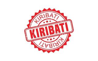 Kiribati postzegel rubber met grunge stijl Aan wit achtergrond vector