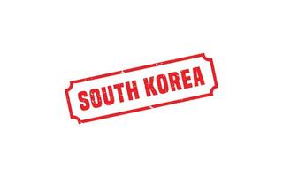 zuiden Korea postzegel rubber met grunge stijl Aan wit achtergrond vector