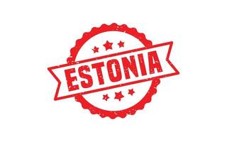 Estland postzegel rubber met grunge stijl Aan wit achtergrond vector