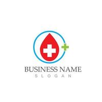 bloed logo ontwerp icoon vector illustratie