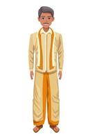 Indiase man met traditionele hindoe-kleding vector