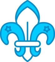 fleur de lis creatief icoon ontwerp vector