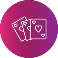 poker creatief icoon ontwerp vector