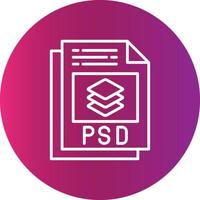 psd het dossier creatief icoon ontwerp vector