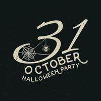 31 oktober halloween partij concept. vector