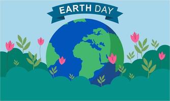 Internationale moeder aarde dag. milieu problemen en milieu bescherming vector