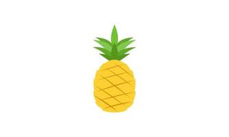 ananas logo. illustratie van ananas fruit, zomer fruit, voor een gezond en natuurlijk leven. vector