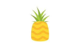 ananas logo. illustratie van ananas fruit, zomer fruit, voor een gezond en natuurlijk leven. vector