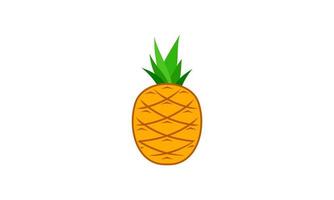 ananas logo. illustratie van ananas fruit, zomer fruit, voor een gezond en natuurlijk leven. vector