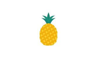 ananas logo. illustratie van ananas fruit, zomer fruit, voor een gezond en natuurlijk leven. vector