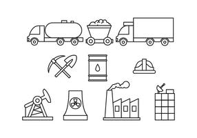 Gratis Factory and Industry Line Icon Vector