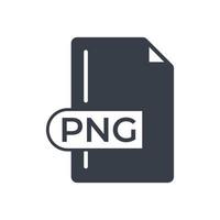 PNG het dossier formaat icoon. PNG uitbreiding gevulde icoon. vector