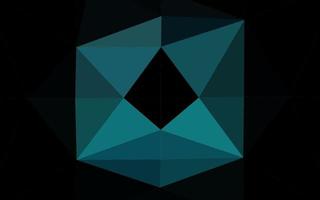 lichtblauwe vector driehoek mozaïek dekking.