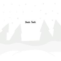 geïsoleerd blauw Kerstmis boom silhouet Aan een wit achtergrond voor uw tekst. minimalistische naief banier vlak vector nieuw jaar ontwerp