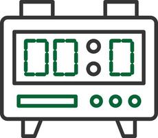 digitaal stopwatch creatief icoon ontwerp vector