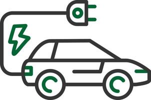 elektrisch auto creatief icoon ontwerp vector