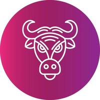 buffel creatief icoon ontwerp vector