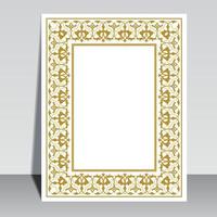 Arabisch kader grens, koran Hoes ontwerp vector
