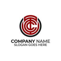 tc brief naam logo ontwerp inspiraties, t en c monogram logo sjabloon vector