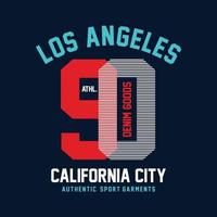 atletisch sport Californië typografie, t-shirt grafiek, vectoren