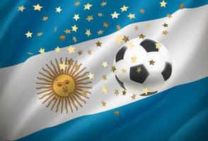 Argentinië is de winnaar van de spel. 3d vector concept