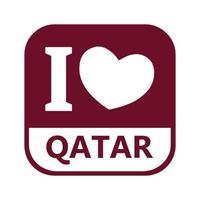 ik liefde qatar vector