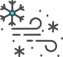 sneeuw storm vector icoon ontwerp