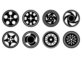 Alloy Wheels Vector Pictogrammen