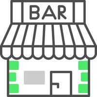 bar winkel creatief icoon ontwerp vector