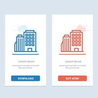 hotel koken huis stad blauw en rood downloaden en kopen nu web widget kaart sjabloon vector