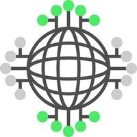 globaal netwerk creatief icoon ontwerp vector