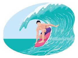 surfing bord spel illustratie. vector