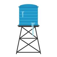 water tank lek. water tank vector. vrij ruimte voor tekst. kopiëren ruimte. vector