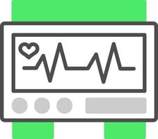 ekg toezicht houden op creatief icoon ontwerp vector