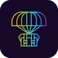 airdrop creatief icoon ontwerp vector