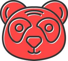 panda creatief icoon ontwerp vector