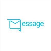 bericht logo gemakkelijk communicatie mail vector