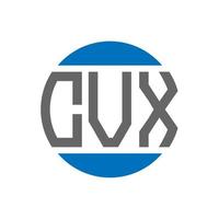 cvx brief logo ontwerp Aan wit achtergrond. cvx creatief initialen cirkel logo concept. cvx brief ontwerp. vector