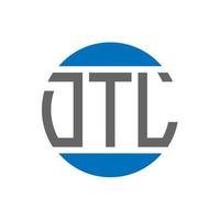 dtl brief logo ontwerp Aan wit achtergrond. dtl creatief initialen cirkel logo concept. dtl brief ontwerp. vector