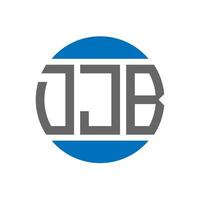 djb brief logo ontwerp Aan wit achtergrond. djb creatief initialen cirkel logo concept. djb brief ontwerp. vector