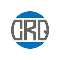 crq brief logo ontwerp Aan wit achtergrond. crq creatief initialen cirkel logo concept. crq brief ontwerp. vector