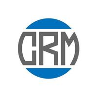 crm brief logo ontwerp Aan wit achtergrond. crm creatief initialen cirkel logo concept. crm brief ontwerp. vector