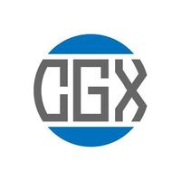 cgx brief logo ontwerp Aan wit achtergrond. cgx creatief initialen cirkel logo concept. cgx brief ontwerp. vector